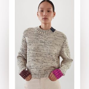 COS Contrast Knit Jumper